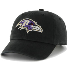 '47 Brand Baltimore Ravens Clean Up Adjustable Hat - Black for sale