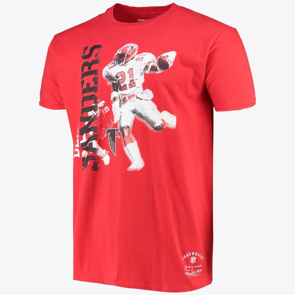 Atlanta Falcons Stencil Font Player Tee Deion Sanders - Mens on sale