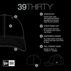 Chicago White Sox MLB Team Classic 39THIRTY Flex Hat Black