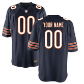 Chicago Bears Youth Custom Game Jersey - Navy outlet