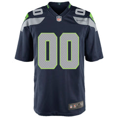 Seattle Seahawks Youth Custom Game Jersey - College Navy outlet