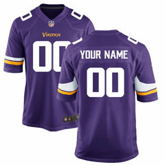 Minnesota Vikings Youth Custom Game Jersey on sale