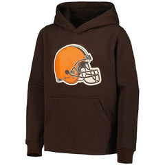 Cleveland Browns Youth Team Logo Pullover Hoodie - Brown sale