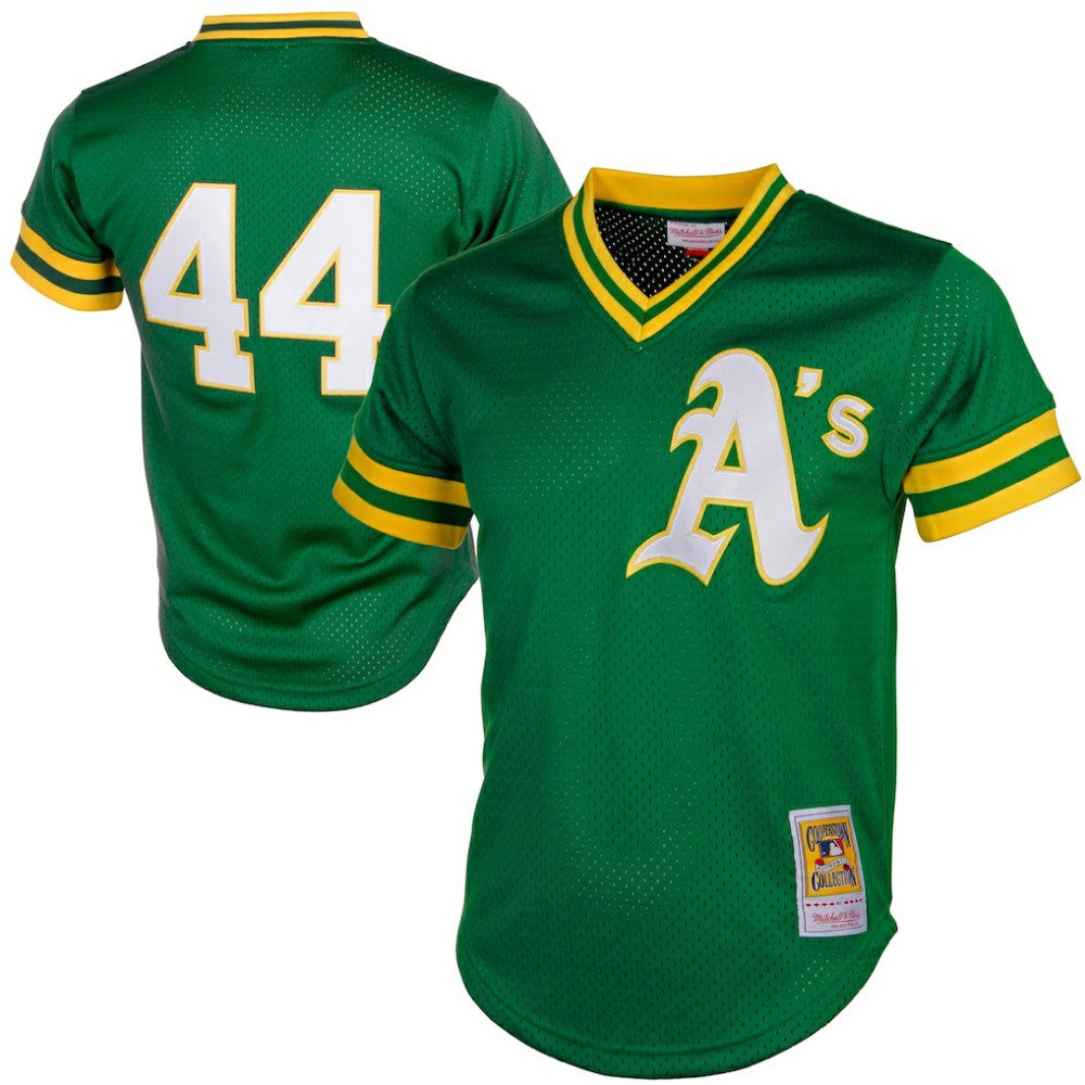 Reggie Jackson Athletics Authentic Batting Practice Jersey Green
