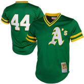 Reggie Jackson Athletics Authentic Batting Practice Jersey Green