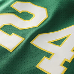 Rickey Henderson Athletics Authentic Batting Practice Jersey Green