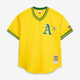 Rickey Henderson Athletics Authentic Batting Practice Jersey Yellow
