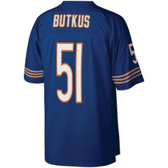 Dick Butkus Chicago Bears Retired Player Legacy Replica Jersey - Navy for sale
