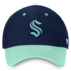 Seattle Kraken Fanatics Authentic Pro Rink Two-Tone Flex Hat – Deep Sea Blue/Light Blue Hats