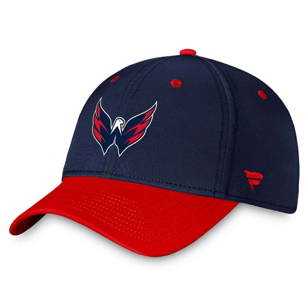 Washington Capitals Fanatics Authentic Pro Rink Two-Tone Flex Hat – Navy/Red Hats