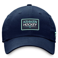 Seattle Kraken Fanatics Authentic Pro Prime Adjustable Hat – Deep Sea Blue Hats