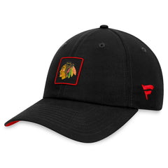 Chicago Blackhawks Fanatics Authentic Pro Rink Adjustable Hat - Black Hats