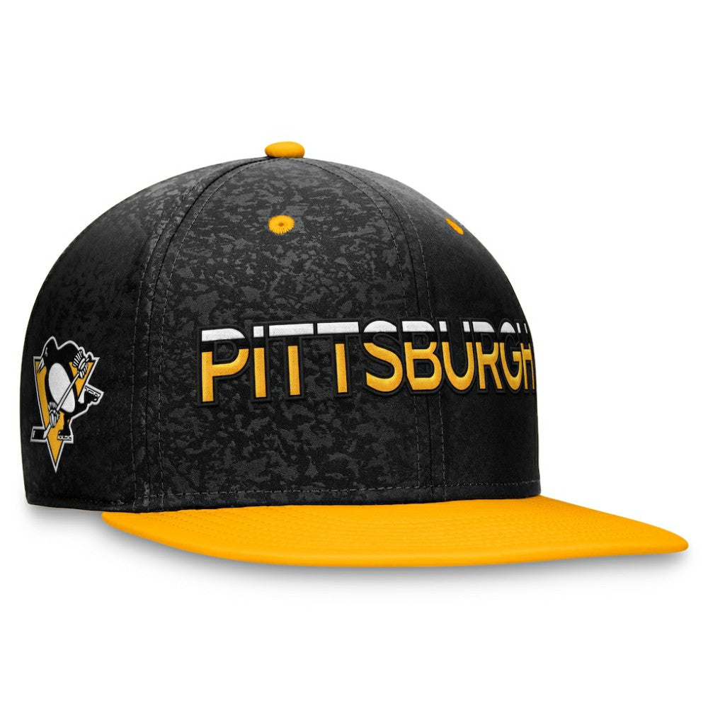 Pittsburgh Penguins Fanatics Authentic Pro Rink Two-Tone Snapback Hat – Black/Gold Hats