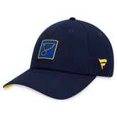 St. Louis Blues Fanatics Authentic Pro Rink Adjustable Hat - Navy Hats