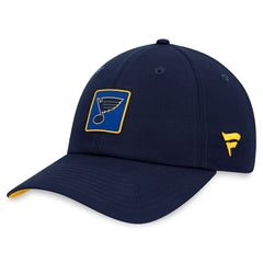 St. Louis Blues Fanatics Authentic Pro Rink Adjustable Hat - Navy Hats