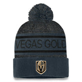 Vegas Golden Knights Fanatics Authentic Pro Cuffed Knit Hat with Pom - Gray Hats