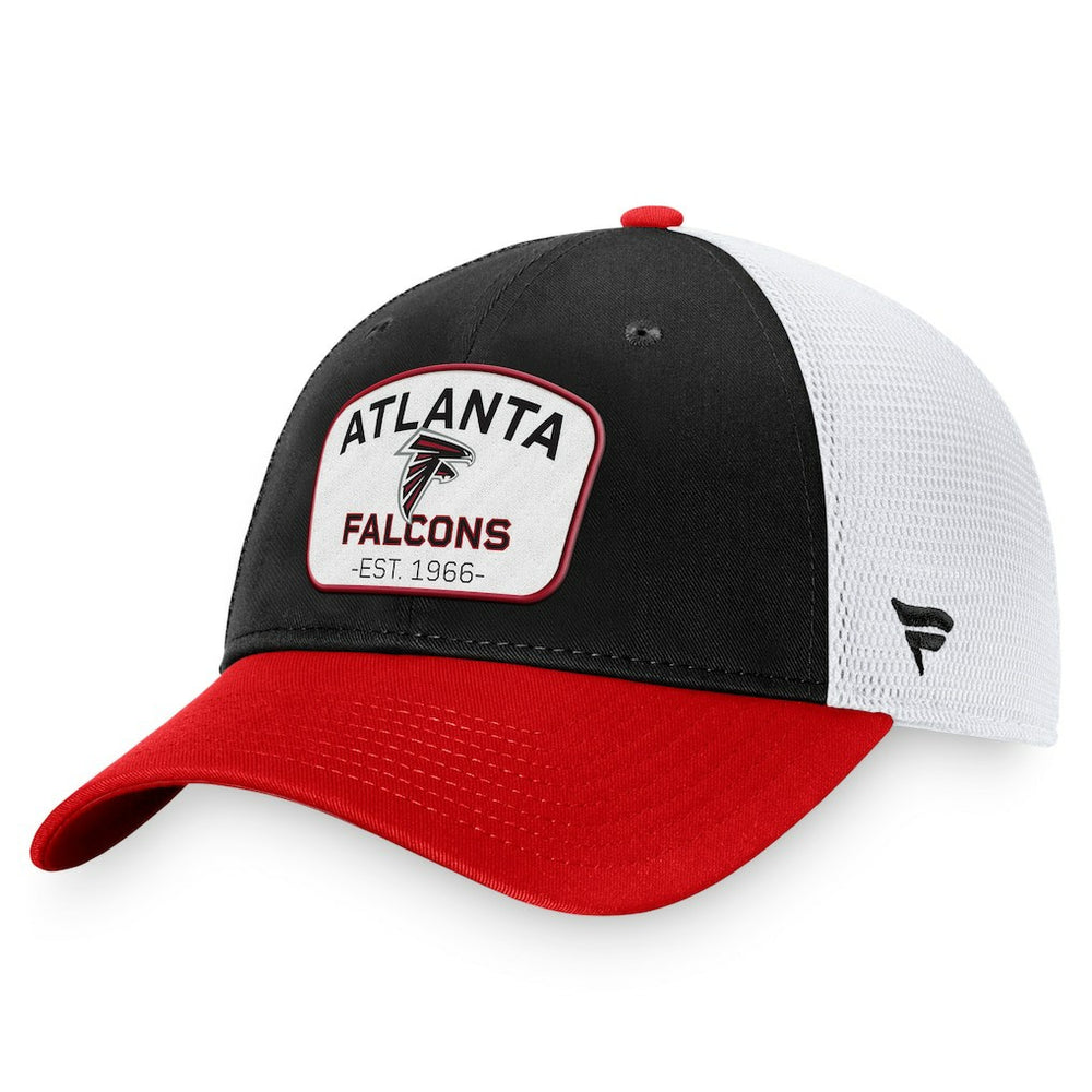 Atlanta Falcons Fundamentals Two-Tone Trucker Adjustable Hat - Black/White outlet