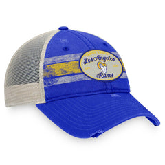 Los Angeles Rams Heritage Trucker Adjustable Hat - Royal/Natural on sale