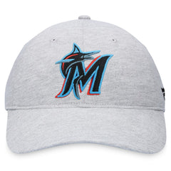 Miami Marlins Logo Adjustable Hat Heather Gray