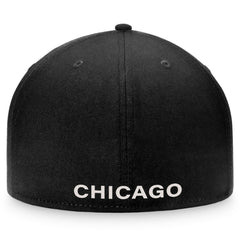 Chicago White Sox Gothic Script Fitted Hat Black