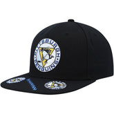 Pittsburgh Penguins Mitchell & Ness Vintage Hat Trick Snapback Hat - Black Hats