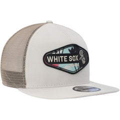 Chicago White Sox Retro Beachin' Patch A-Frame Trucker 9FIFTY Snapback Hat Natural
