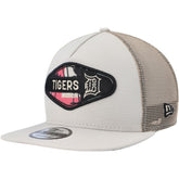 Detroit Tigers Retro Beachin' Patch A-Frame Trucker 9FIFTY Snapback Hat Natural