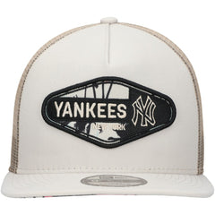 New York Yankees Retro Beachin' Patch A-Frame Trucker 9FIFTY Snapback Hat Natural