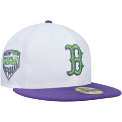 Boston Red Sox Side Patch 59FIFTY Fitted Hat White