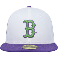 Boston Red Sox Side Patch 59FIFTY Fitted Hat White