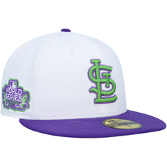 St. Louis Cardinals 2011 World Series Side Patch 59FIFTY Fitted Hat White