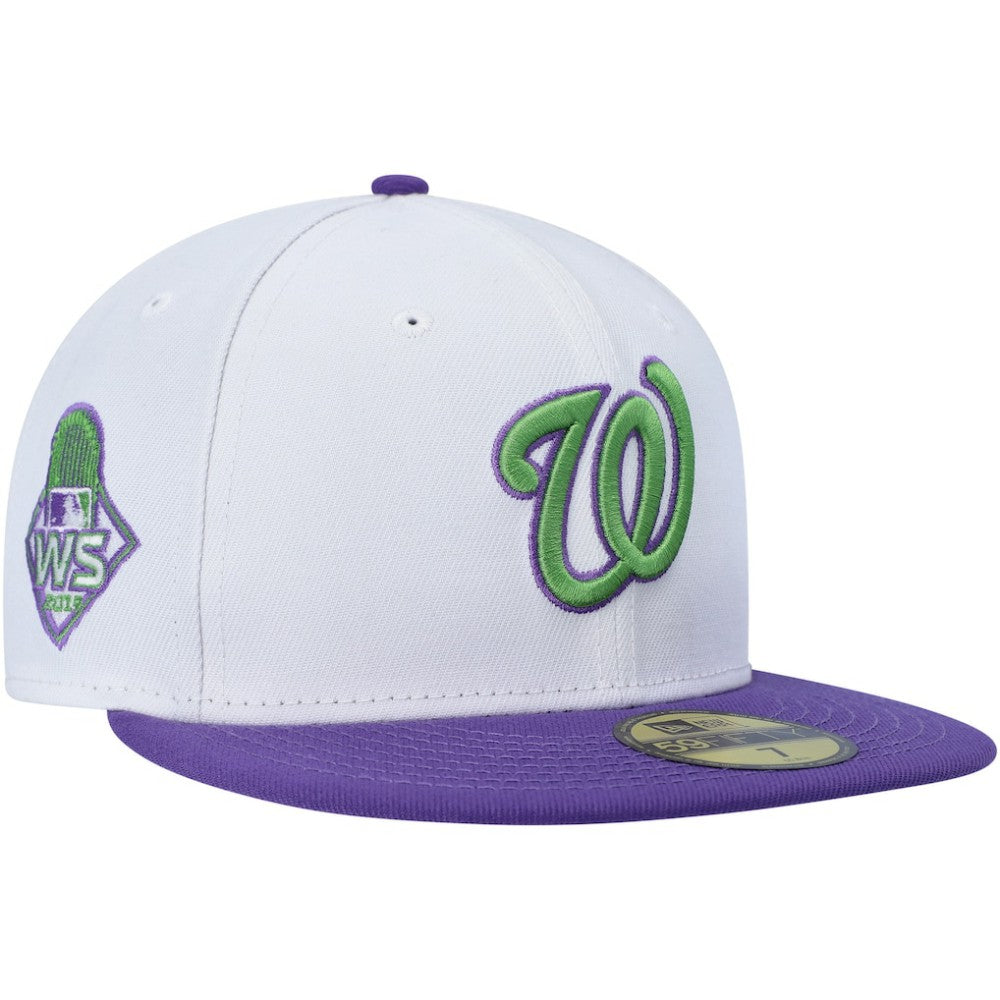 Washington Nationals Side Patch 59FIFTY Fitted Hat White
