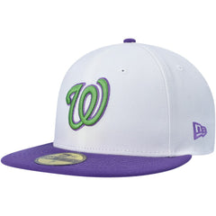 Washington Nationals Side Patch 59FIFTY Fitted Hat White