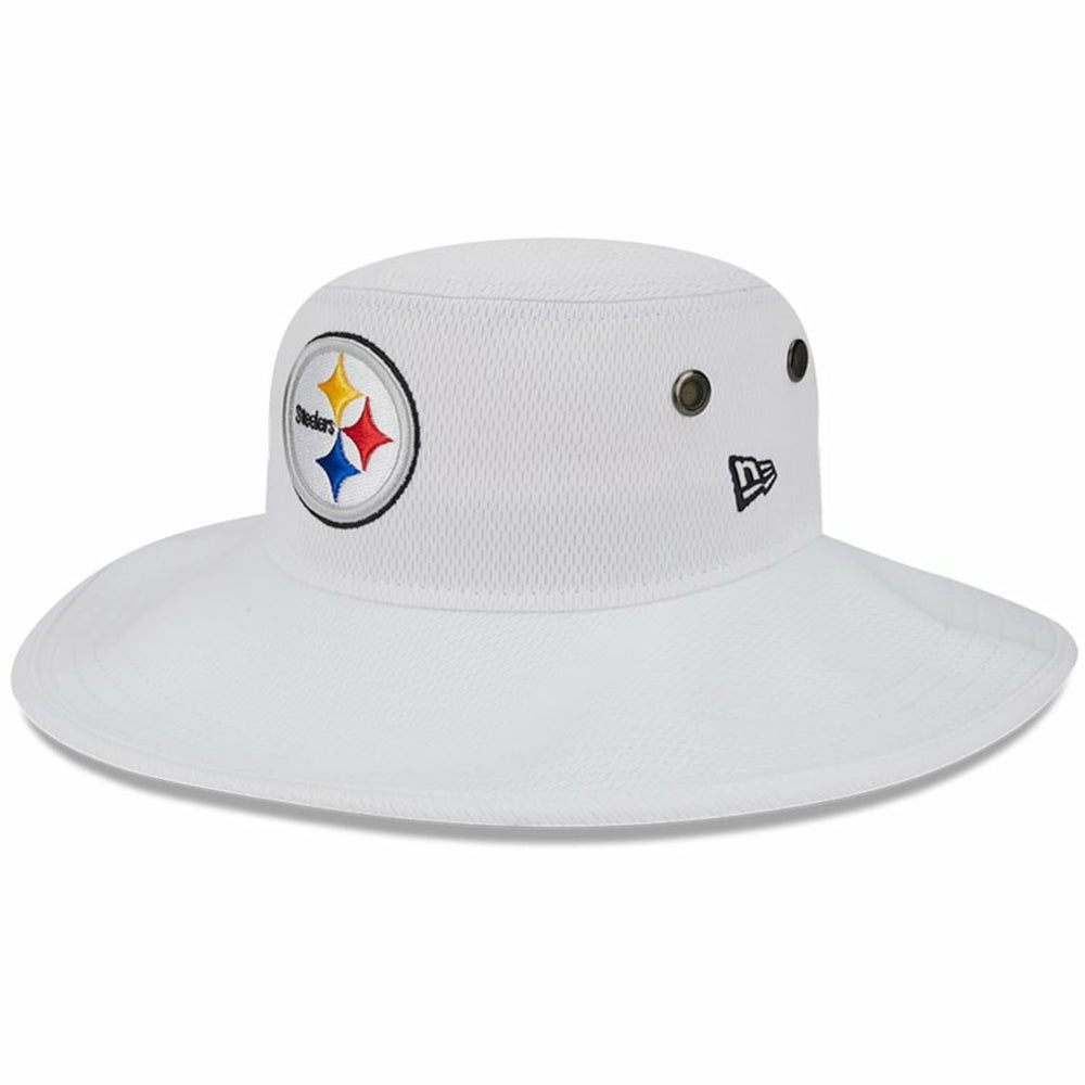 Pittsburgh Steelers New Era 2023 NFL Training Camp Panama Bucket Hat - White on sale