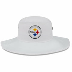 Pittsburgh Steelers New Era 2023 NFL Training Camp Panama Bucket Hat - White on sale