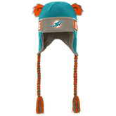 Miami Dolphins Youth Wordmark Ears Trooper Knit Hat - Aqua discount
