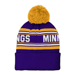 Minnesota Vikings Preschool Jacquard Cuffed Knit Hat with Pom - Purple cheap