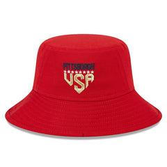 Pittsburgh Pirates 2023 Fourth of July Bucket Hat Red