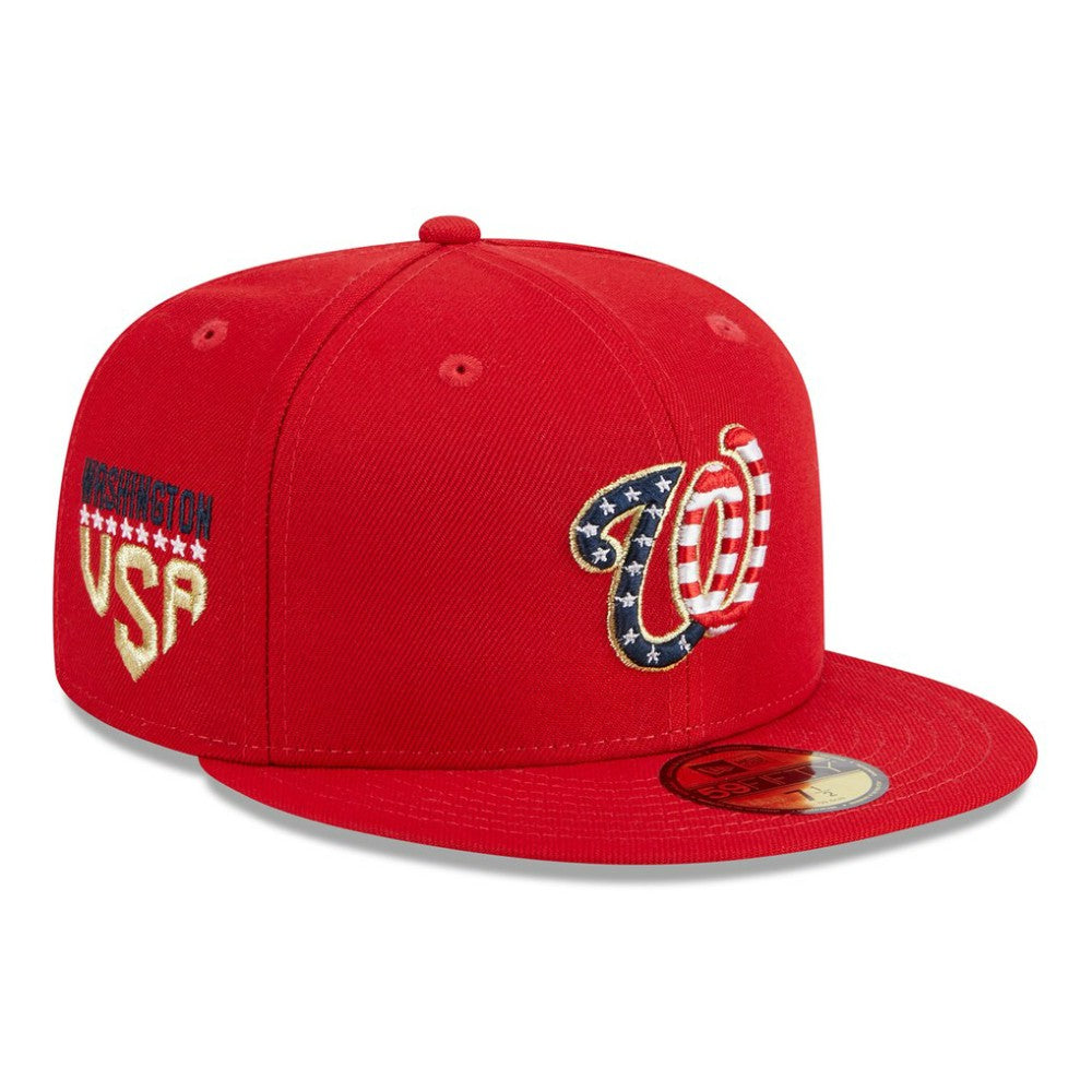 Washington Nationals 2023 Fourth of July 59FIFTY Fitted Hat Red