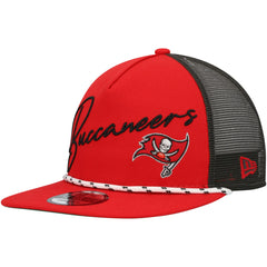 Tampa Bay Buccaneers New Era Script Logo Golfer 9FIFTY Snapback Hat - Red sale
