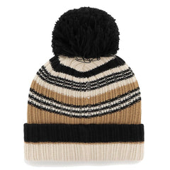 Minnesota Vikings '47 Women's Barista Cuffed Knit Hat with Pom - Natural discount