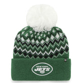 New York Jets '47 Women's Elsa Cuffed Knit Hat with Pom - Green online
