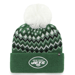 New York Jets '47 Women's Elsa Cuffed Knit Hat with Pom - Green online