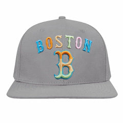Boston Red Sox Pro Standard Washed Neon Snapback Hat Gray