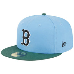 Boston Red Sox 2007 World Series 59FIFTY Fitted Hat Sky Blue/Cilantro