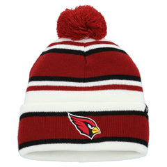 Arizona Cardinals '47 Youth Stripling Cuffed Knit Hat with Pom - White for sale