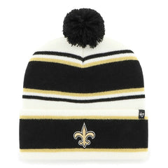 New Orleans Saints '47 Youth Stripling Cuffed Knit Hat with Pom - White sale