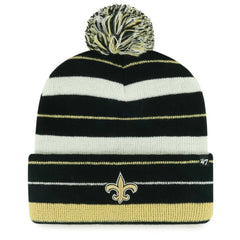 New Orleans Saints '47 Powerline Cuffed Knit Hat with Pom - Black cheap