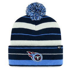 Tennessee Titans '47 Powerline Cuffed Knit Hat with Pom - Navy outlet