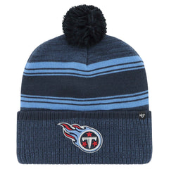 Tennessee Titans '47 Fadeout Cuffed Knit Hat with Pom - Navy cheap